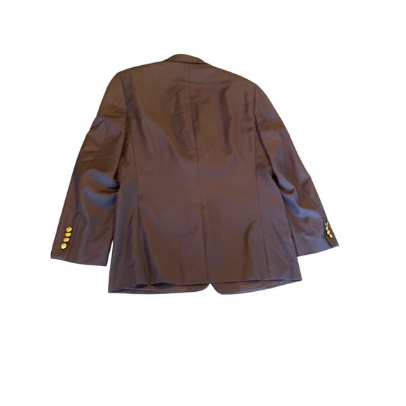 Lauren Ralph Lauren Mens Navy Blazer Jacket 42R 100% Wool Gold Buttons - Picture 8 of 8